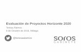 "Evaluación de Proyectos en Horizonte 2020", por Teresa Álamos - Soros Gabinete