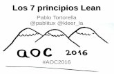 7 principios Lean - charla relámpago Pablitux #AOC2016