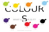Colours - Ejercicios sobre los colores en inglés