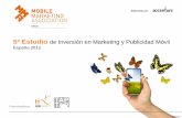 V Estudio de Inversión en Marketing y Publicidad Móvil