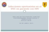 Infecciones oportunistas en el snc hiv