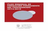 plan regional de formación permanente del profesorado 2014-2015