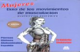 Mujeres guía de los movimientos de musculación descripción anatómica