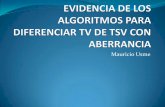 DIFERENCIAR TV DE TSV CON ABERRANCIA EXPLICACION DE LOS ALGORITMOS