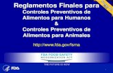 Reglamentos Finales para Controles Preventivos de Alimentos para ...