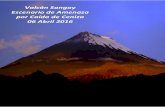 Informe del Volcán Sangay por caida de Ceniza.