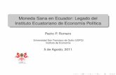 Breve Historia Monetaria Ecuador