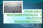 Problemas medioambientales y política medioambiental