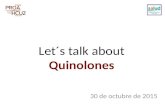 Let´s talk about quinolines
