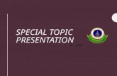 Special topics presentation