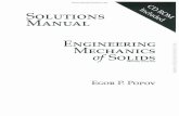 Solucionario mecánica de sólidos, 2da edición – egor p. popov