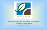 Evaluacion Hidraulica Rio Palomo en San Miguelito, Cerro Batea, Roberto Duran.