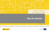 Guía de Contratos SEPE (Servicio Público de Empleo Estatal) Actualizada a Mayo de 2016.