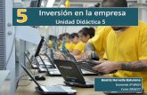 Economía de la Empresa 2º Bachillerato - UD5. Inversión en empresa
