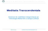 Meditatia Transcendentala - efecte in programe de reabilitare