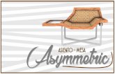 Asiento-Mesa ¨Asymmetric¨ by Lia Montas.