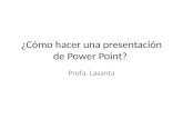 ¿Cómo hacer una presentación de Power Point?