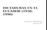 Dictaduras en el ecuador (1950 1990)
