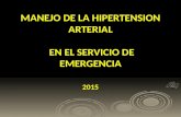Hipertension arterial en el servicio de emergencia 2015