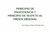 Principio de procedencia y del respeto al orden de los documentos en los archivos