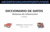 Diccionario de datos en los sistemas de información