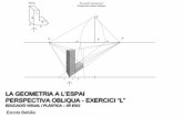 Visual i Plàstica la geometria a lespai - 3r ESO - exercici perspectiva obliqua - lletra "L"