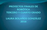 Proyectos finales de robótica