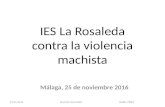 IES La Rosaleda contra la violencia machista