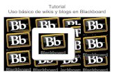 Tutorial sobre uso básico de herramientas y espacios de Blackboard