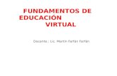 Fundamentos de educacion virtual ppt