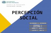 Percepción Social - Psicología Social