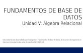 Fundamentos de BD - Unidad 5 algebra relacional