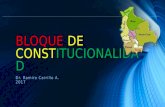 Bloque de constitucionalidad del Estado Plurinacional de Bolivia