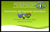 UTE Dirección de Centros Educativos II funciones del Gerente Educativo noviembre 2015