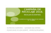 CAMPAÑA DE RECICLAJE Y PROYECTO ECO - ESCUELAS