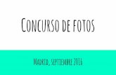Concurso de fotos 2016 septiembre
