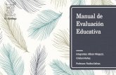 Evaluación clase 6 grupo 10-manual de evaluación educativa
