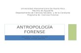 Antropología forense ( identidad e Identificacion)