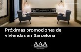 Próximas promociones de viviendas en Barcelona