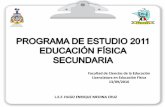 PROGRAMA EDUCACIÓN FÍSICA SECUNDARIA 2011