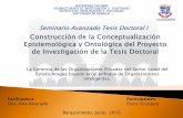 Conceptualización Ontológica y Epistemológica de la Tesis Doctoral