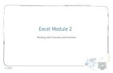 Excel module 2 ppt presentation