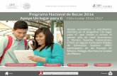 Programa Nacional de Becas 2016 Apoyo Un lugar para ti Ciclo ...