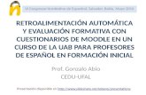 Retroalimentación automática y evaluación formativa con cuestionarios de Moodle en curso de la UAB para profesores de español