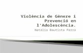 violència de gènere i prevenció en l'adolescència.