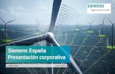 Siemens España | Presentación Corporativa 2016