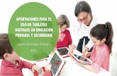 Aportaciones para el uso de tabletas digitales en educación primaria y secundaria