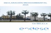 Declaración ambiental 2015 Central Diésel de Melilla