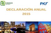 Declaración anual 2015