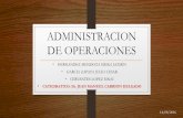 Administración de operaciones. introducción 3
